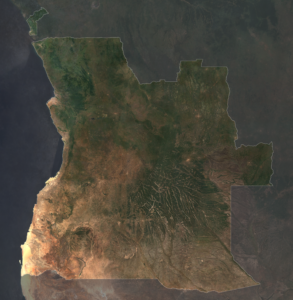 Image satellite composite ​​de l'Angola.