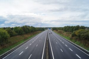 L'autoroute A83 à hauteur d'Essarts-en-Bocage.