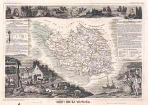 Carte du département de la Vendée 1852