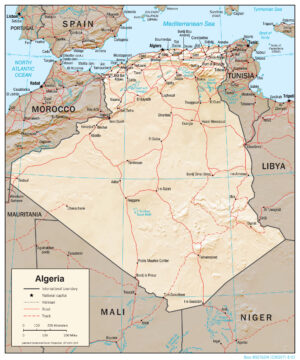 Carte de l’Algérie