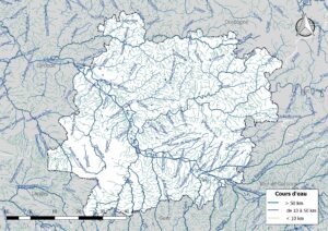 Carte hydrographique de Lot-et-Garonne
