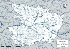 Carte hydrographique de Maine-et-Loire