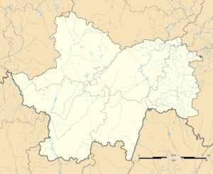 Carte vierge de Saône-et-Loire