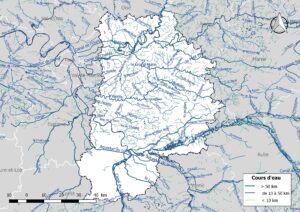 Carte hydrographique de Seine-et-Marne