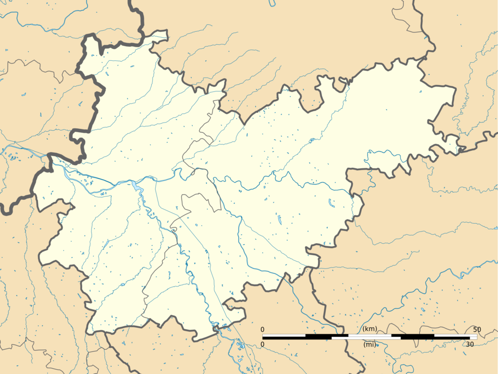 Carte vierge du département de Tarn-et-Garonne.