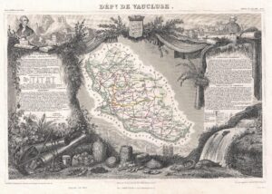 Carte du département de Vaucluse 1852