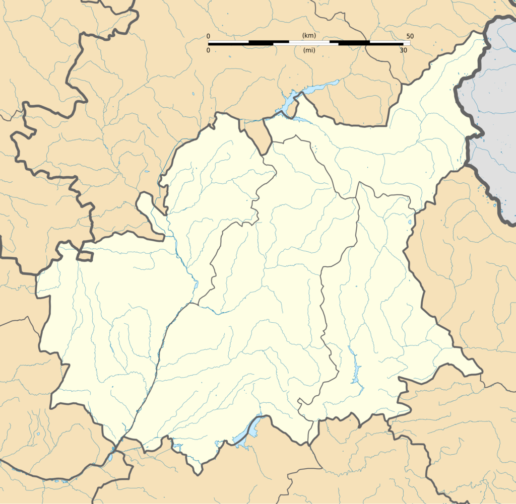 Carte administrative vierge du département des Alpes-de-Haute-Provence.