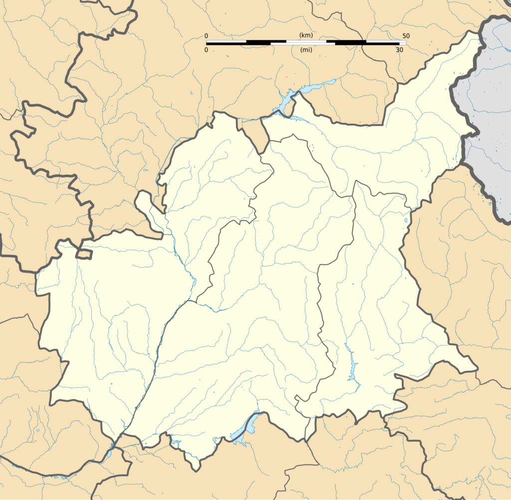 Carte vierge du département des Alpes-de-Haute-Provence.