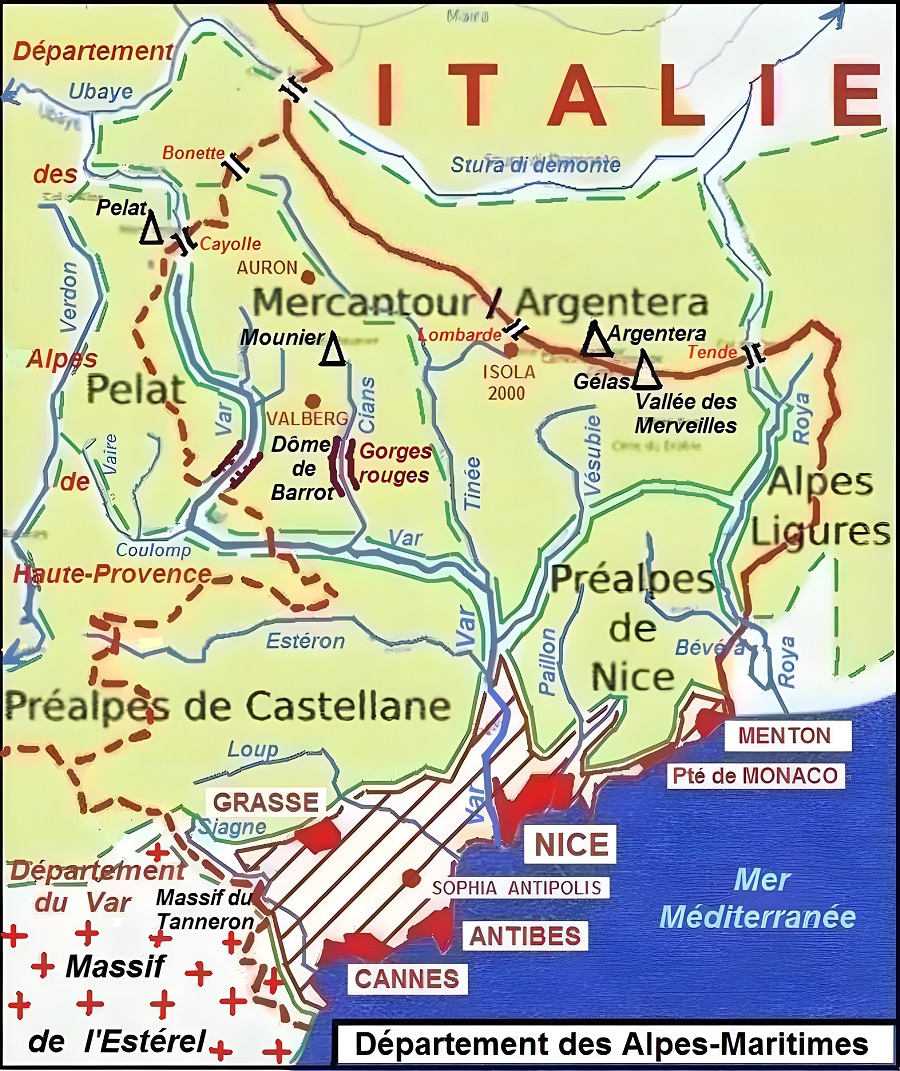 Géographie du département des Alpes-Maritimes