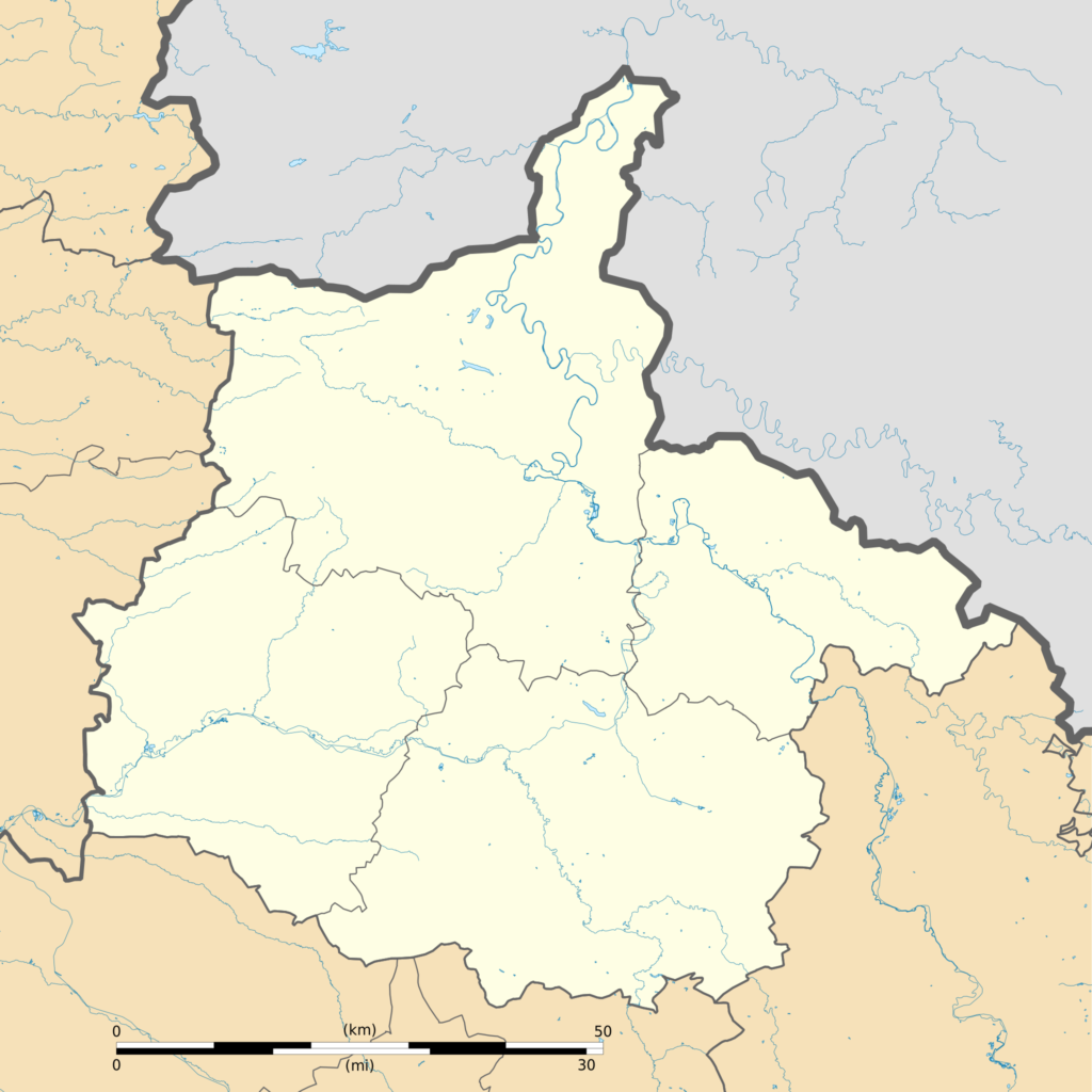 Carte vierge du département des Ardennes