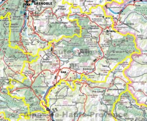 Carte routière des Hautes-Alpes