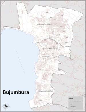 Carte de Bujumbura