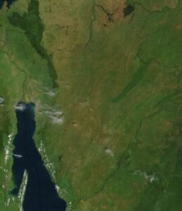 Image satellite du Burundi.