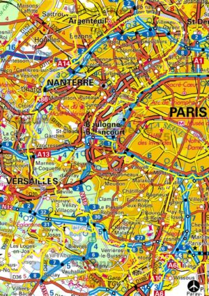 Carte routière des Hauts-de-Seine