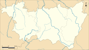 Carte vierge des Vosges