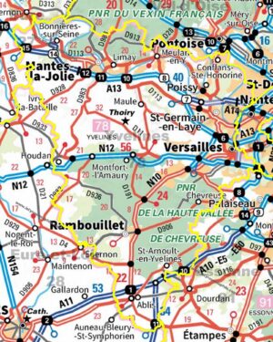 Carte routière des Yvelines
