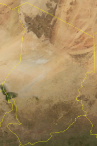 Image satellite du Tchad.