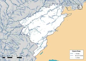 Carte hydrographique du Doubs