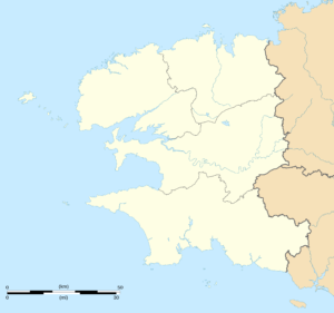 Carte vierge du Finistère