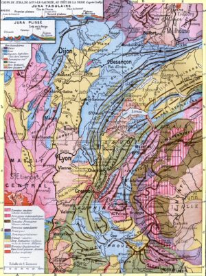 Carte géologique du massif du Jura