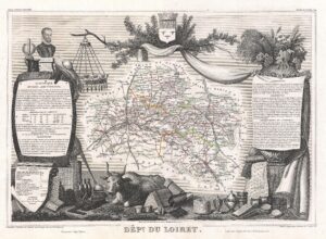 Carte du département du Loiret 1852