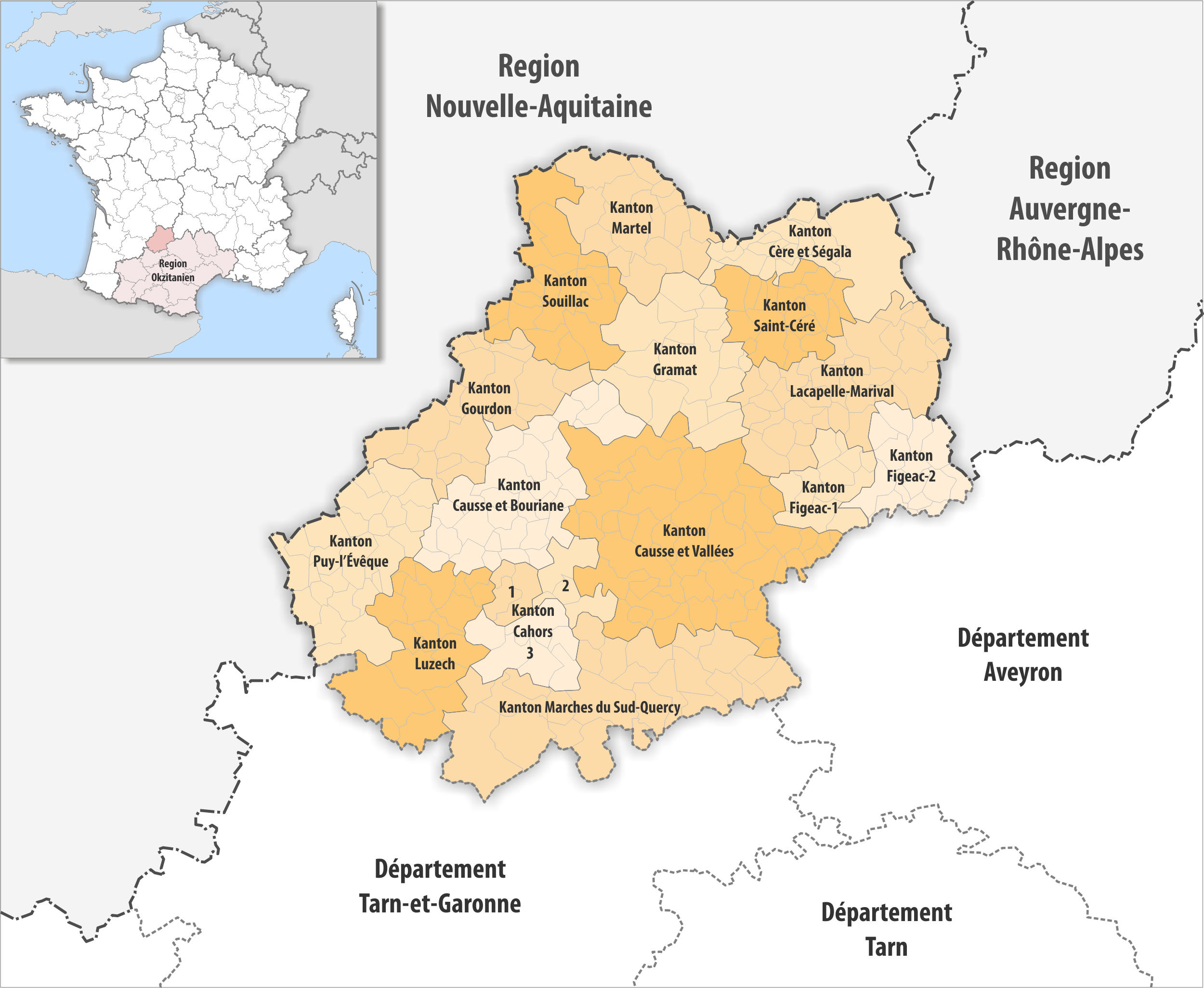 Carte Des Cantons Du D partement Du Lot Carte Des Cantons Du D partement Du Lot