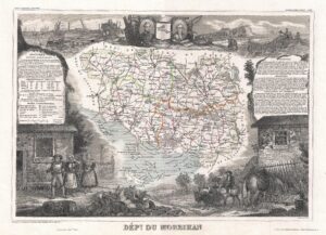 Carte du département du Morbihan 1852
