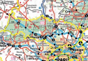 Carte routière du Val-d’Oise