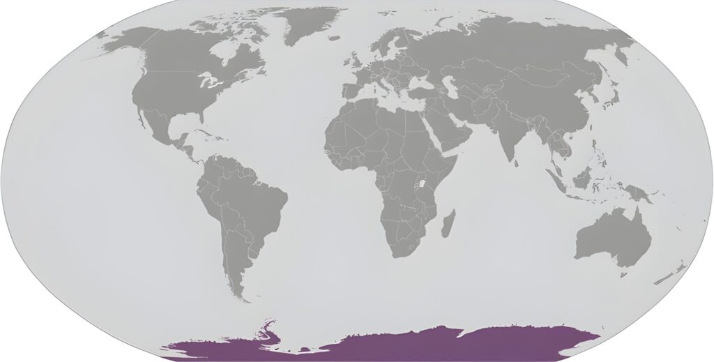 Carte de localisation de l'Antarctique