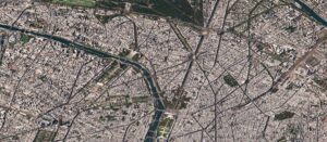 L'Ouest parisien en 2016, photographié par un satellite SkySat le 24 septembre 2016.