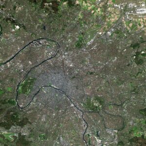 Paris et sa banlieue, vus depuis le Spot Satellite.