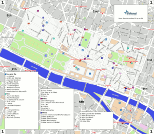 Plan du 1er arrondissement de Paris