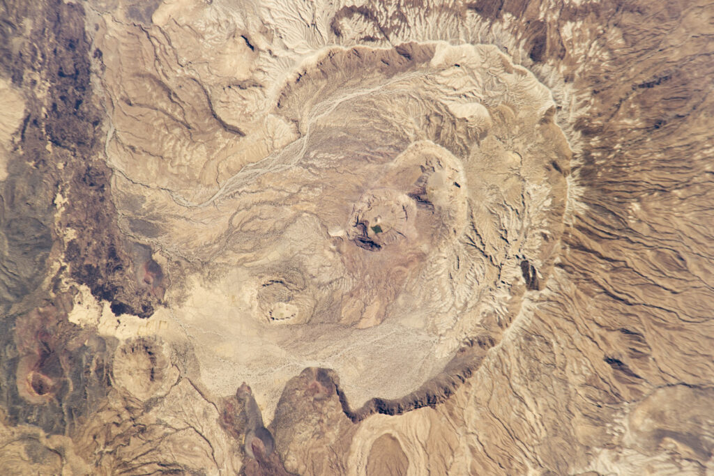 Image satellite du volcan Nabro au Sud de l'Érythrée