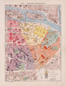 Plan du 5e arrondissement de Paris 1900.