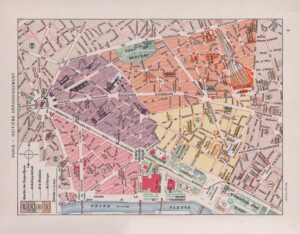 Plan du 8e arrondissement de Paris 1900.