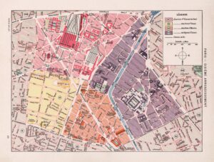 Plan du 10e arrondissement de Paris 1900.