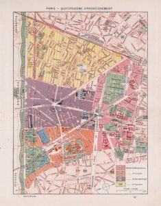 Plan du 14e arrondissement de Paris 1900.