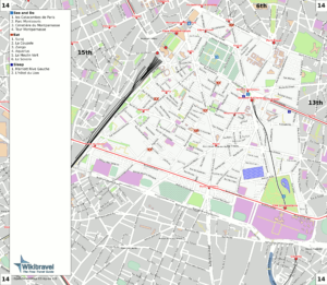 Plan du 14e arrondissement de Paris