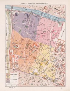 Plan du 15e arrondissement de Paris 1900.