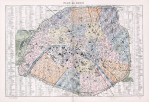Plan de Paris et de ses arrondissements, 1900