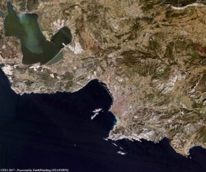 Image satellite de Marseille.