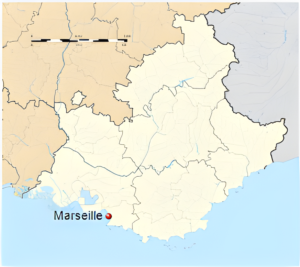 Plan de localisation de Marseille