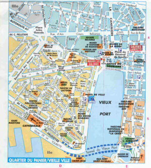 Plan du Vieux-Port de Marseille