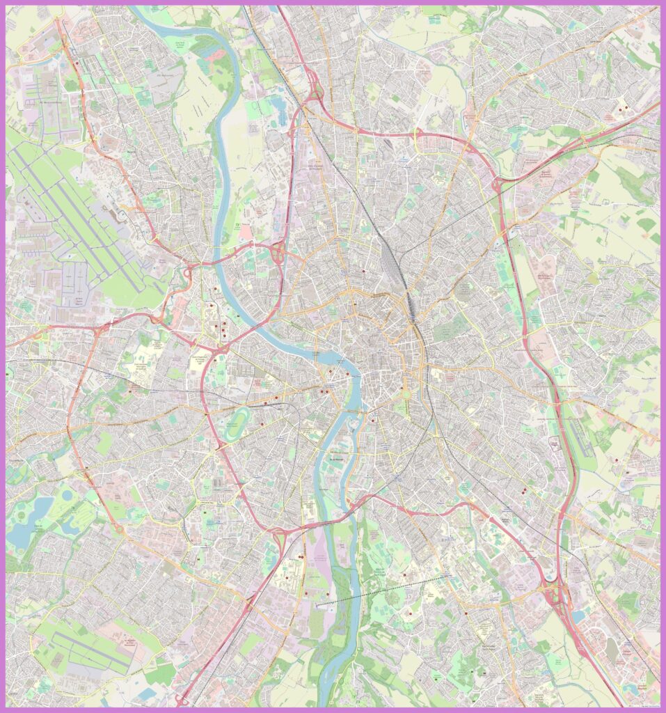 Carte de Toulouse.