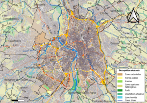 Carte de l’occupation des sols de Toulouse