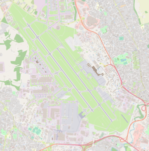 Carte de l’aéroport de Toulouse-Blagnac