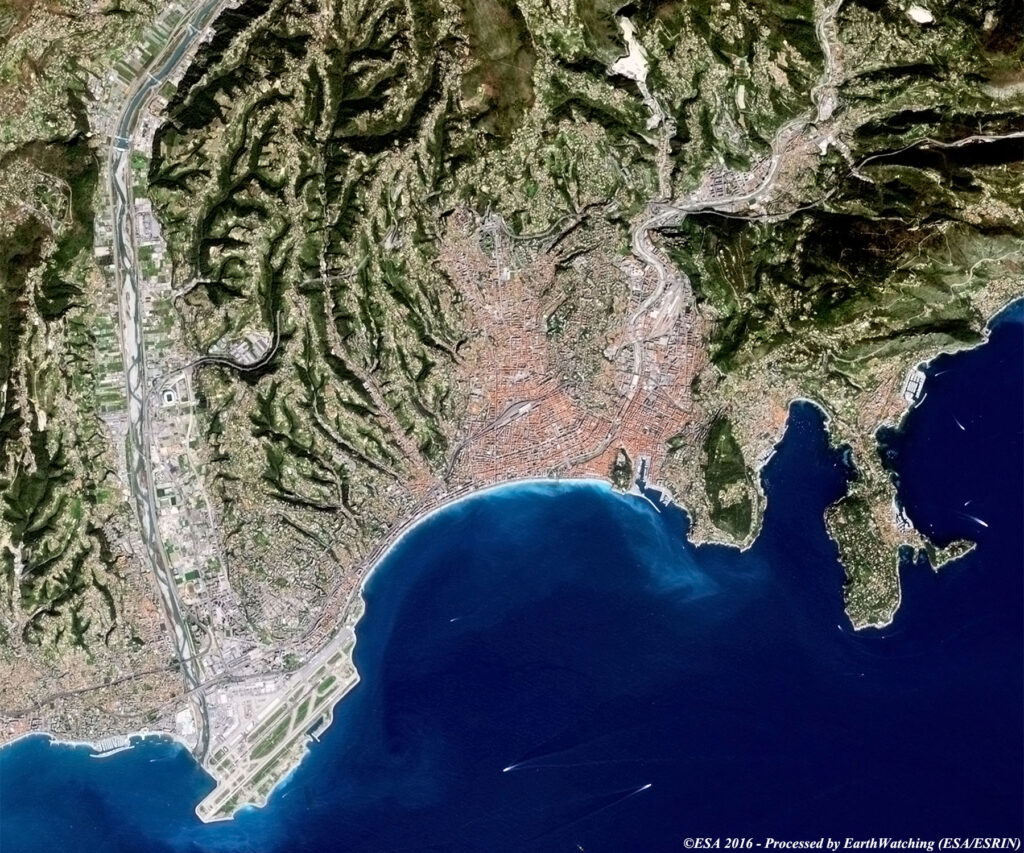 Image satellite de Nice.