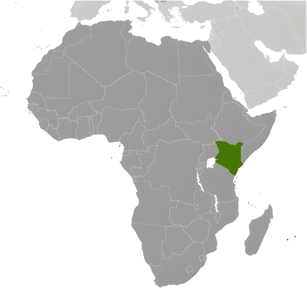 Carte de localisation du Kenya