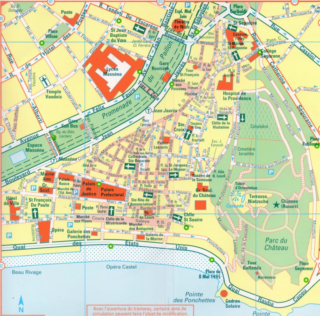 Carte du Vieux-Nice.