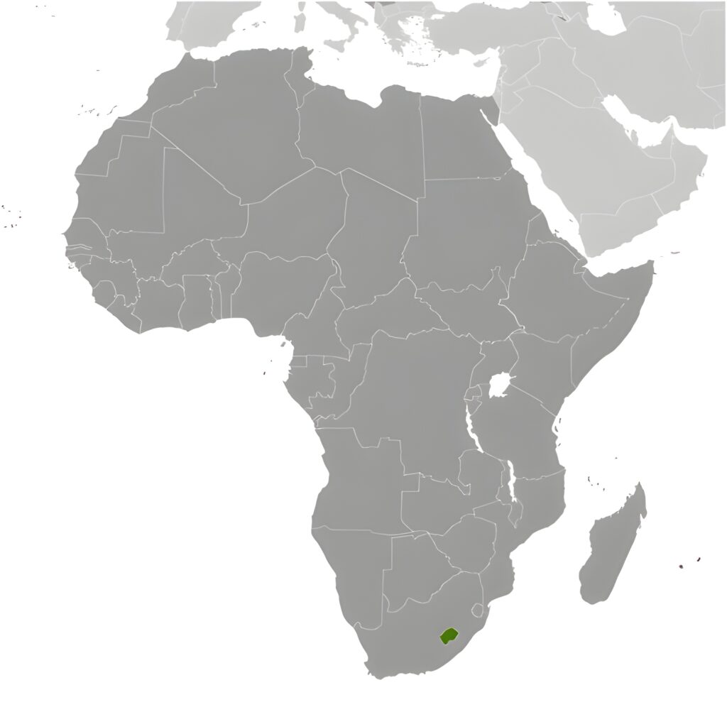 Carte de localisation du Lesotho